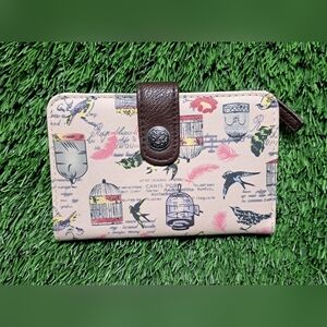 Women's Beautiful Relic " Bird Print '" Wallet.